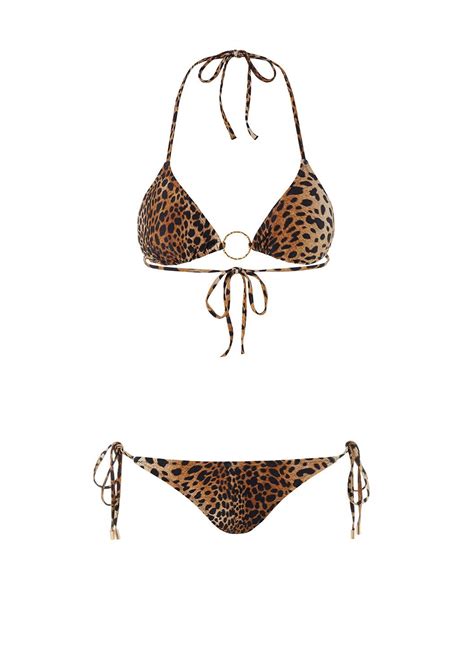 Melissa Odabash Miami Cheetah Print Triangle Bikini 